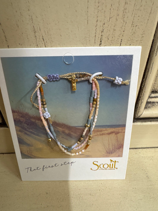 SCOUT MIXED MEDIA BRACELET-INSPIRATION RED ADVENTURINE