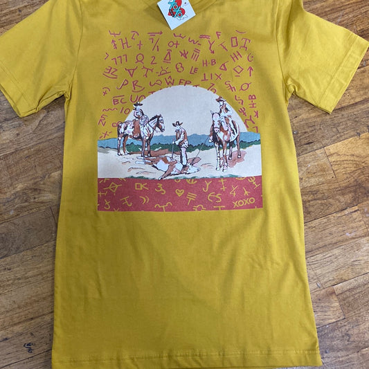 CATTLE BRAND SHIRT/MUSTARD