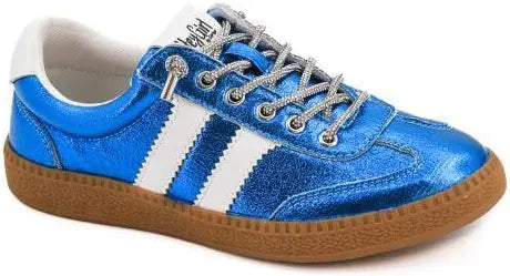 CORKYS METALLIC SHOES-BLUE