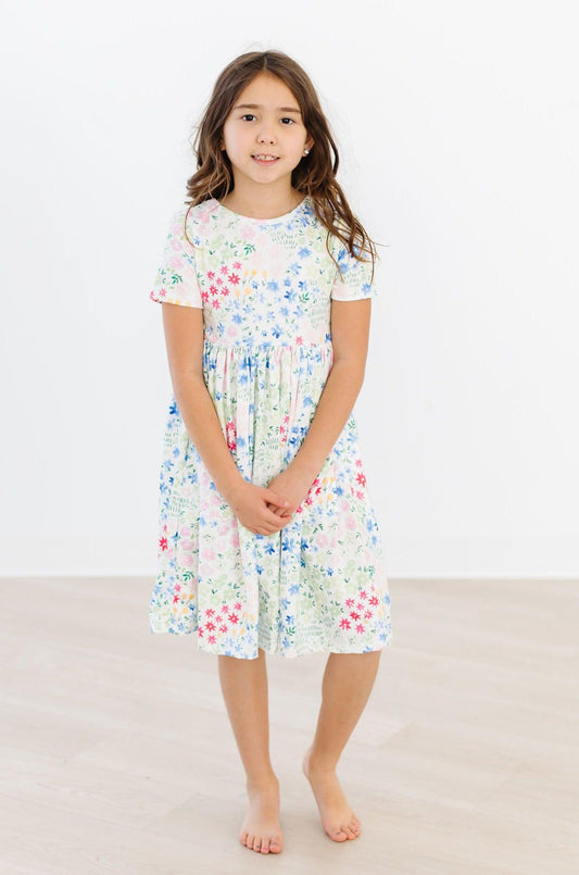 MILA & ROSE POCKET TWIRL DRESS - SUNSHINE MEADOWS