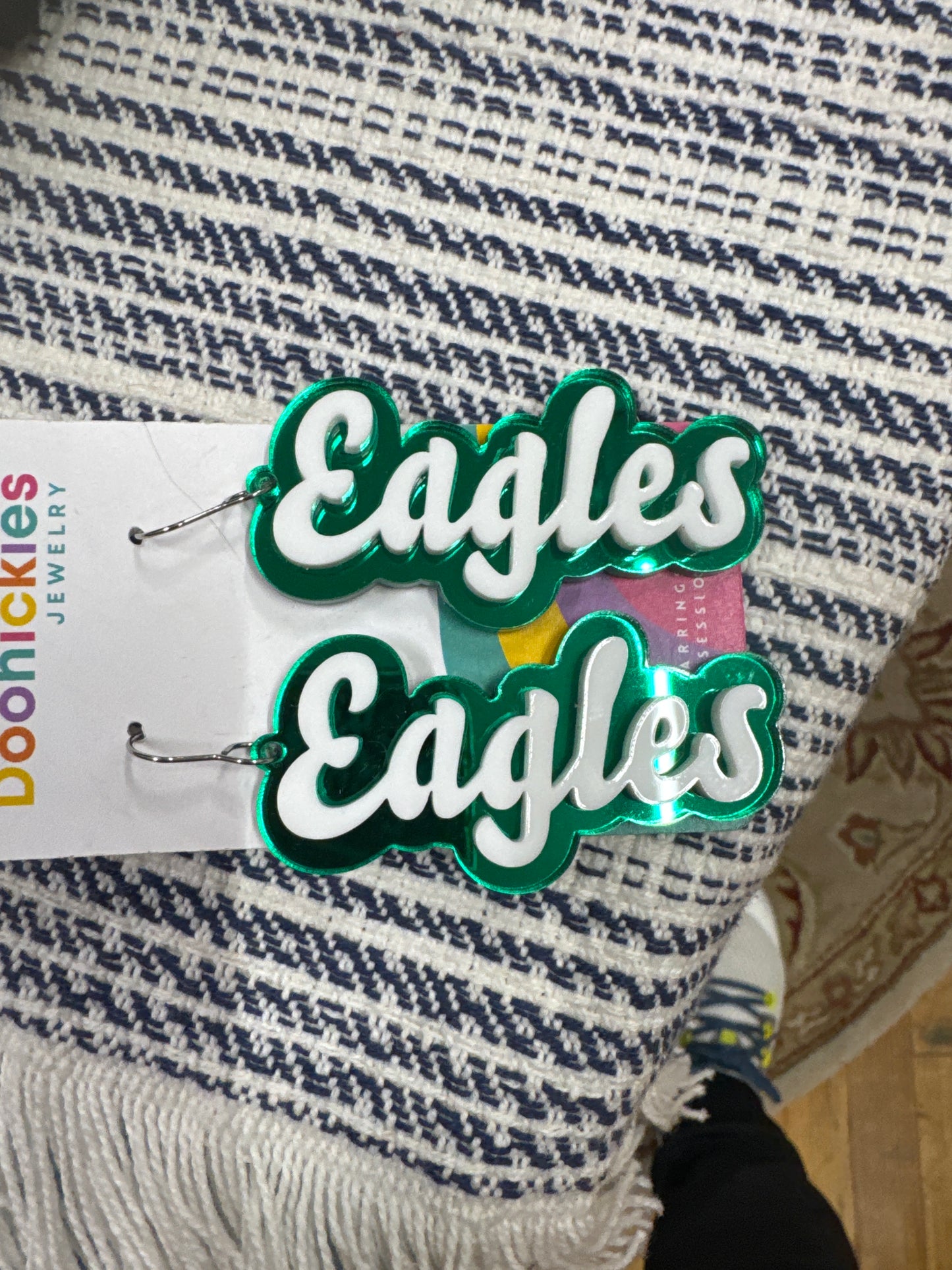 DOOHICKIES- LAYERED MASCOT EARRINGS-EAGLES