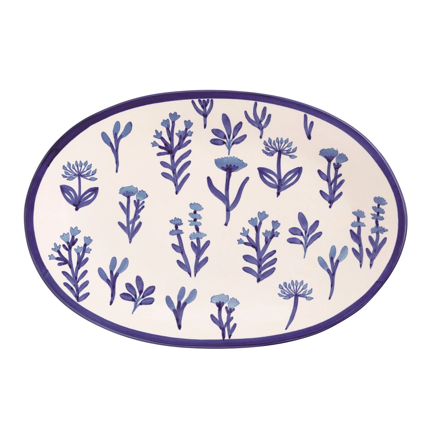 MUD PIE- BLUE FLORAL PLATTER