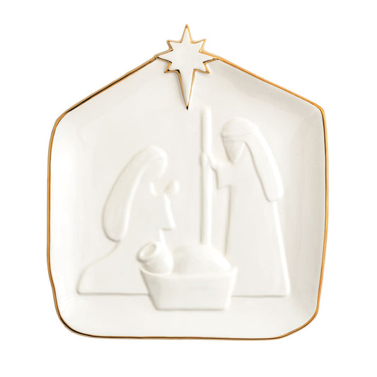 MUD PIE-NATIVITY PLATTER