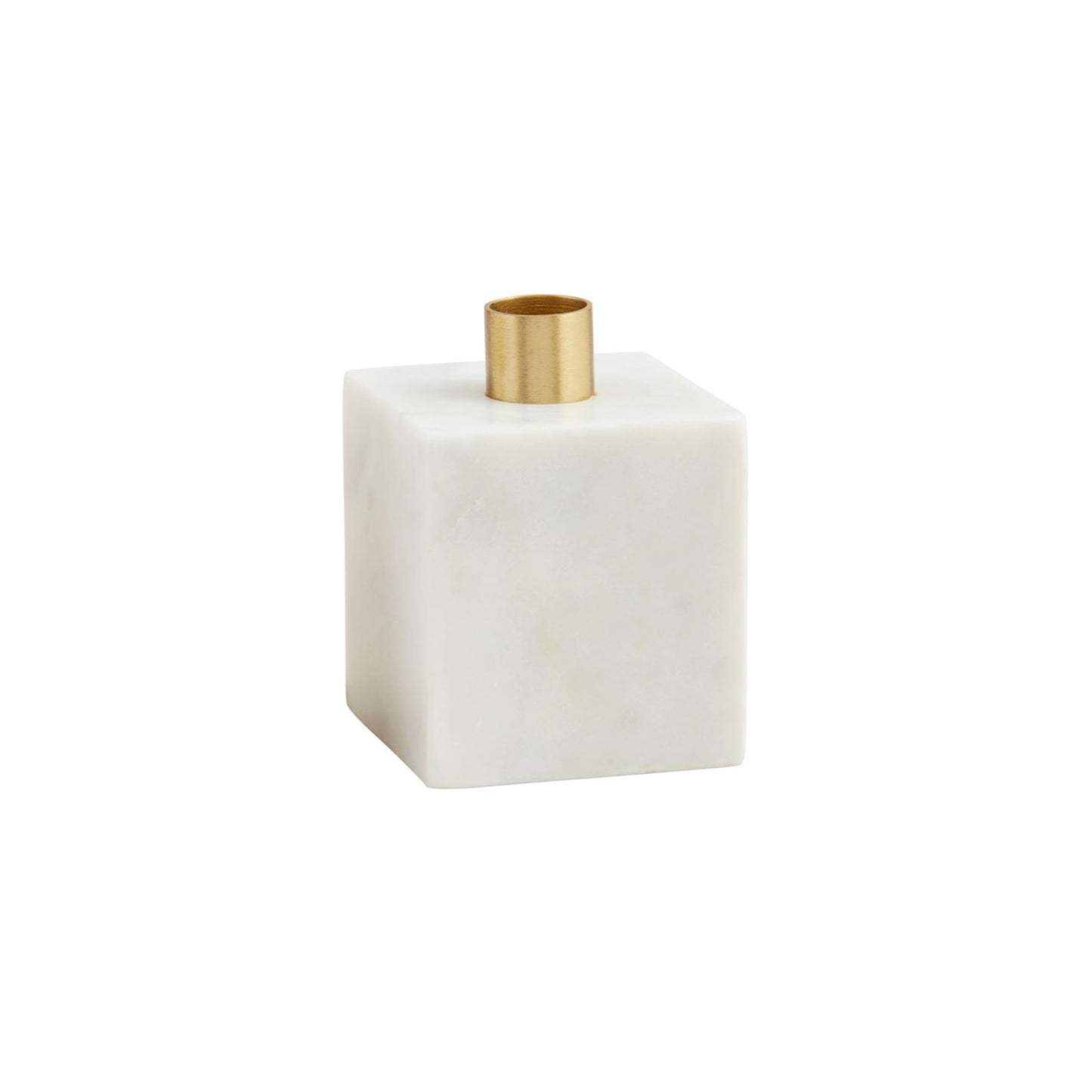 MUD PIE- WHITE MARBLE TAPER HOLDER