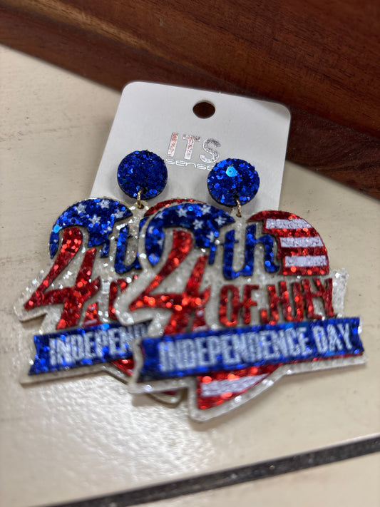 ITS EARRINGS - 4TH OF JULY