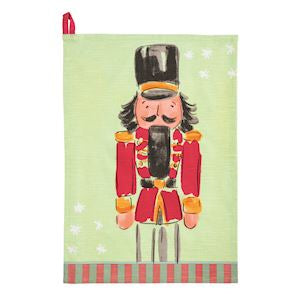 MUD PIE-RED NUTCRACKER TEA TOWEL