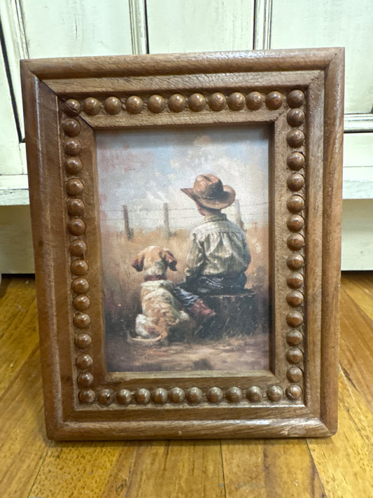5X7 BOY W/DOG PICTURE