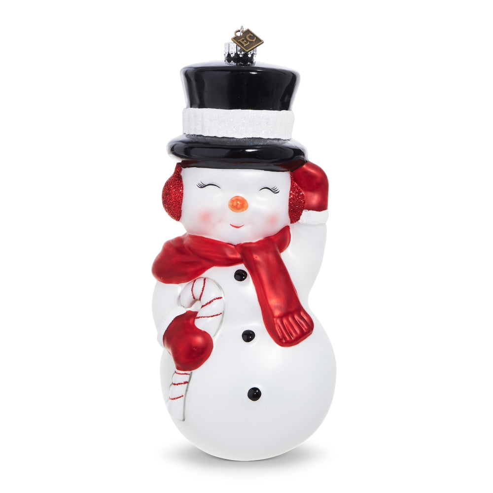 RAZ- EC 8" SNOWMAN BLOW MOLD ORNAMENT