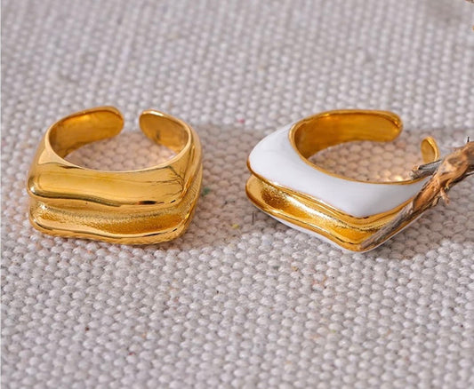 COASTAL GRIT-SANTORINI RING-GOLD