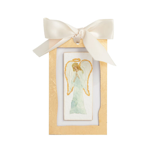 MUD PIE-FRONT ANGEL GOLD ORNAMENT