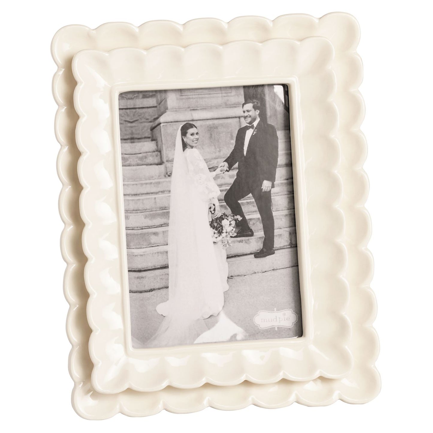 MUD PIE- LARGE SCALLOPED FRAME