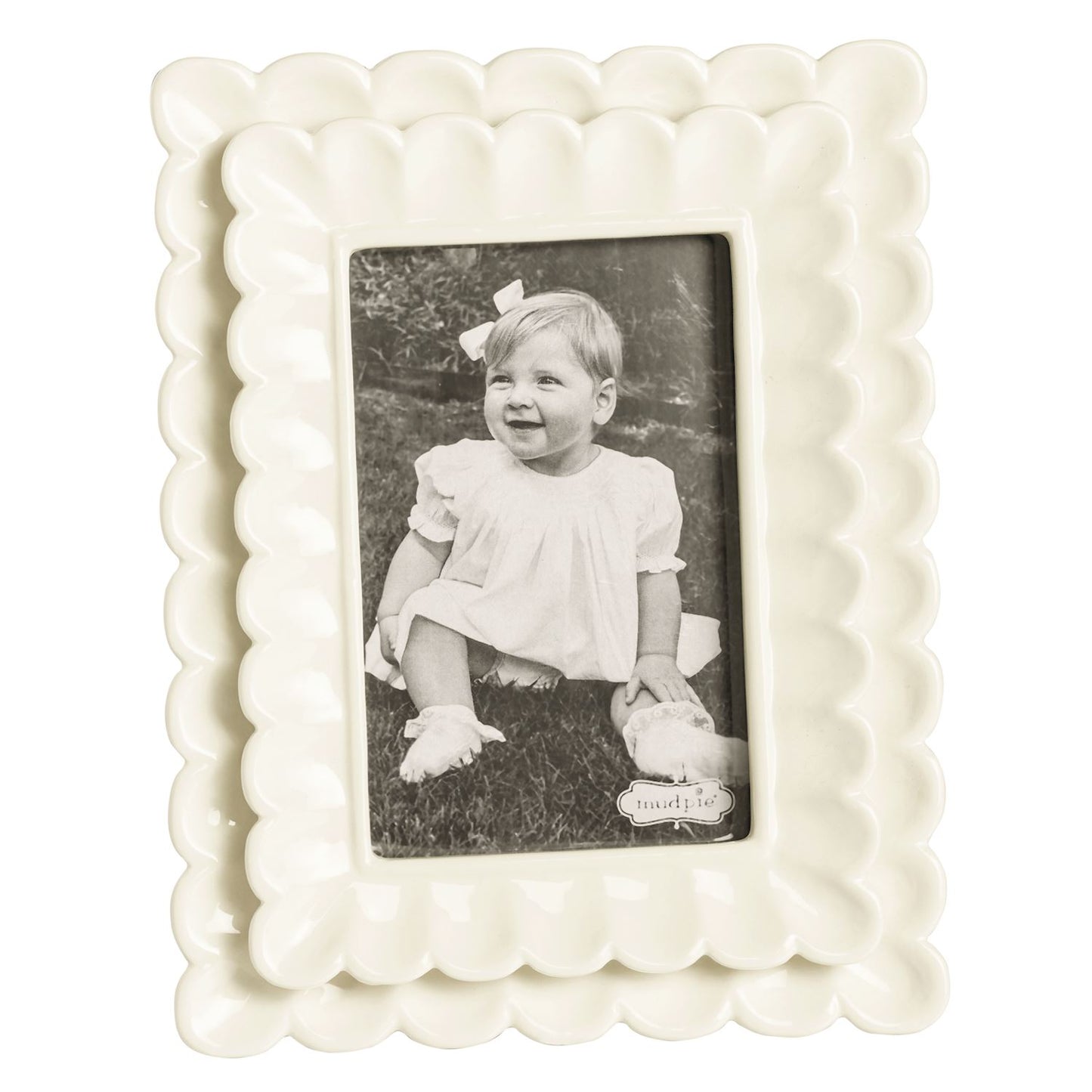 MUD PIE- SMALL SCALLOPED  FRAME