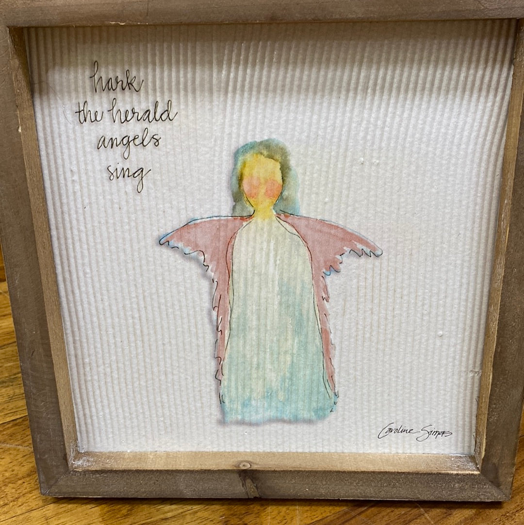 8 1/4 SQ FRAMED-HARK THE HERALD ANGELS