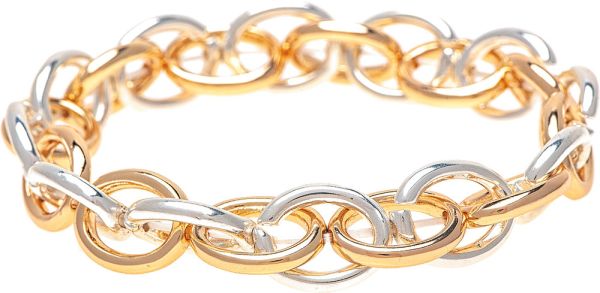 RAIN LINKED OVALS STRETCH BRACELET