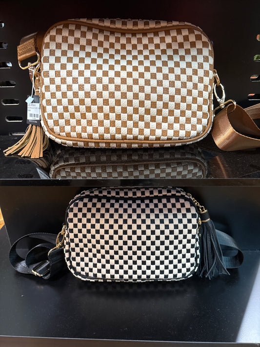 ALBA -CHECKERED RECTANGULAR PURSE