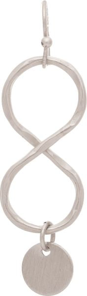 RAIN INFINITY LOOP DISC CHARM-SILVER