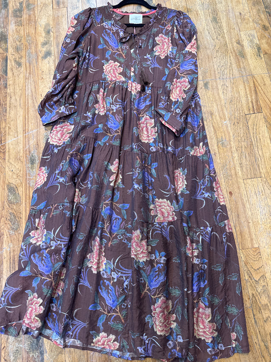 UMGEE BROWN FLORAL DRESS