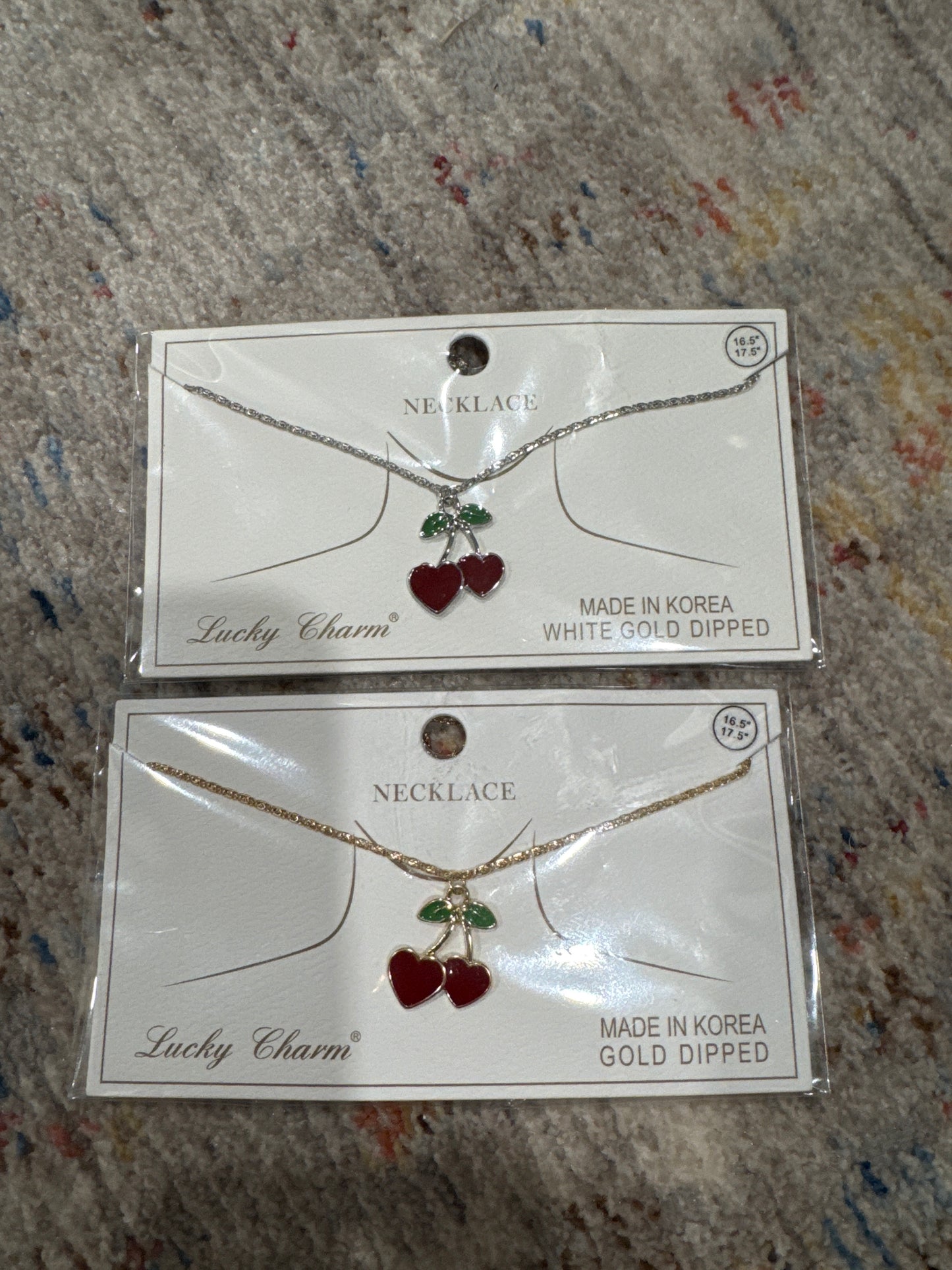 LUCKY CHARM CHERRY NECKLACE