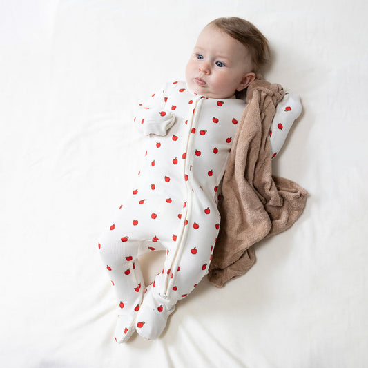 ANGEL DEAR ZIP FOOTIE-TINY APPLES