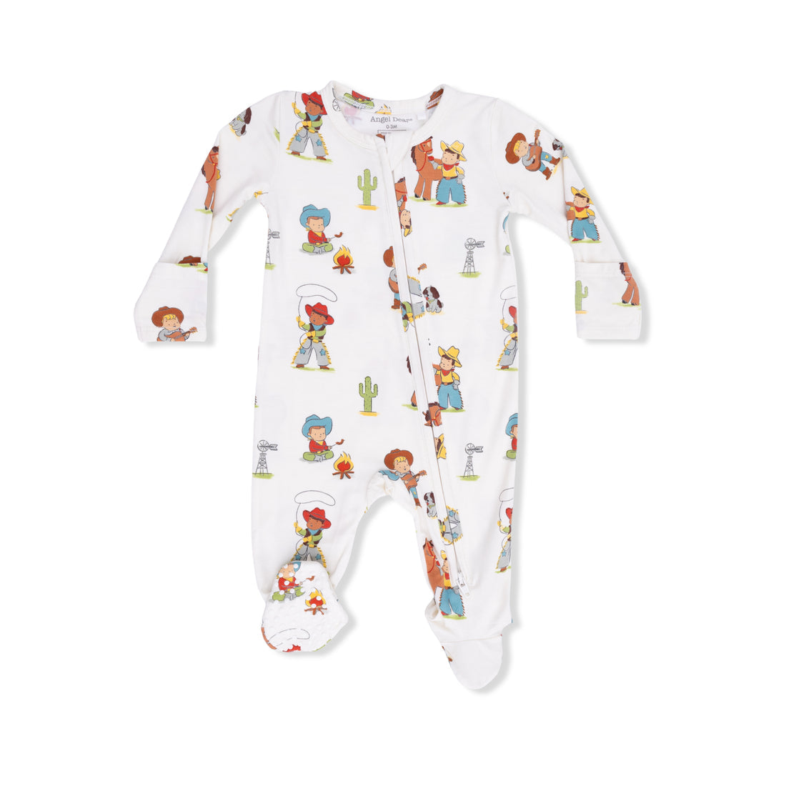 ANGEL DEAR 2 WAY ZIP FOOTIE-VINTAGE COWBOY