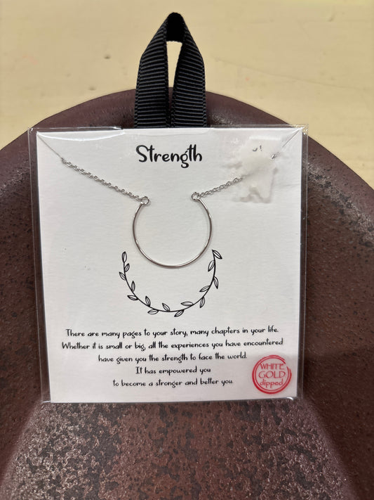 SILVER NECKLACE/STRENGTH