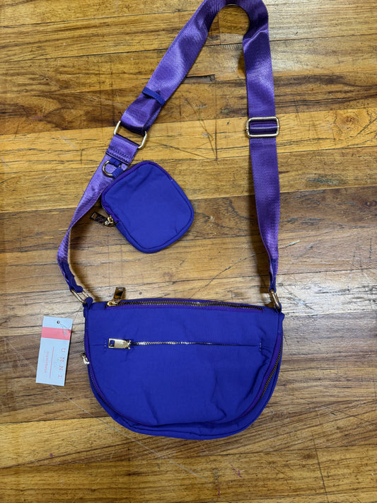 NYLON FOLD OVER FLAP PURSE