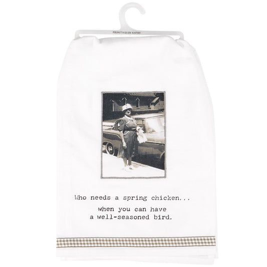KITCHEN TOWEL - SPRING CHICKEN