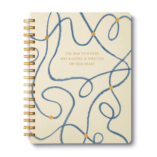SPIRAL NOTEBOOK-THE MAP TO WHERE SHES GOING