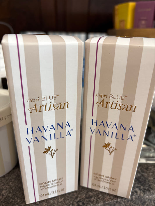 CAPRI BLUE HAVANA VANILLA ARTISAN CAFFE ROOM SPRAY