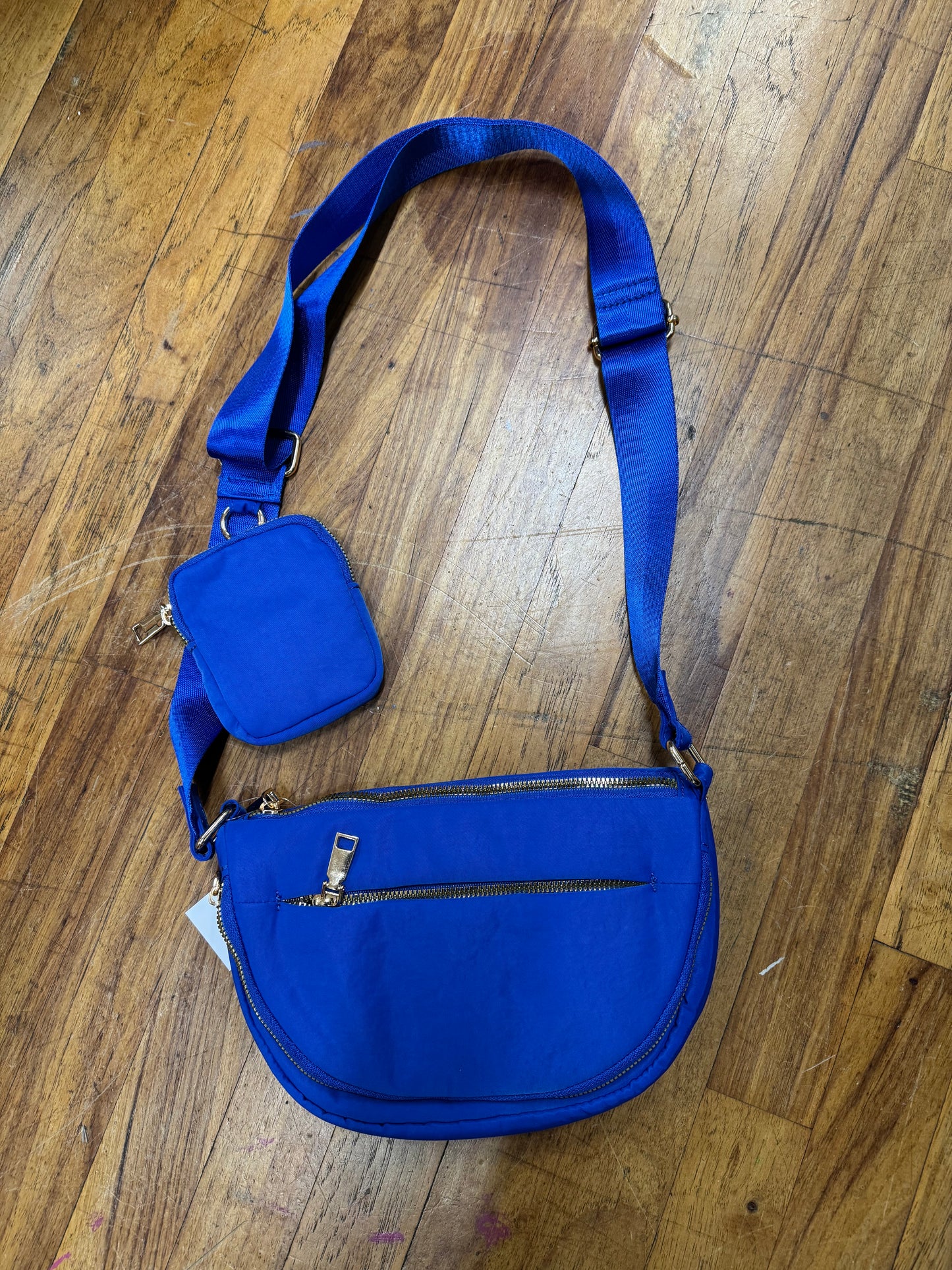 NYLON FOLD OVER FLAP PURSE