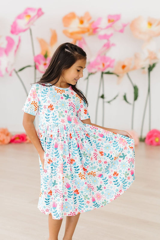 MILA & ROSE SUNLIT GARDEN S/S POCKET TWIRL DRESS