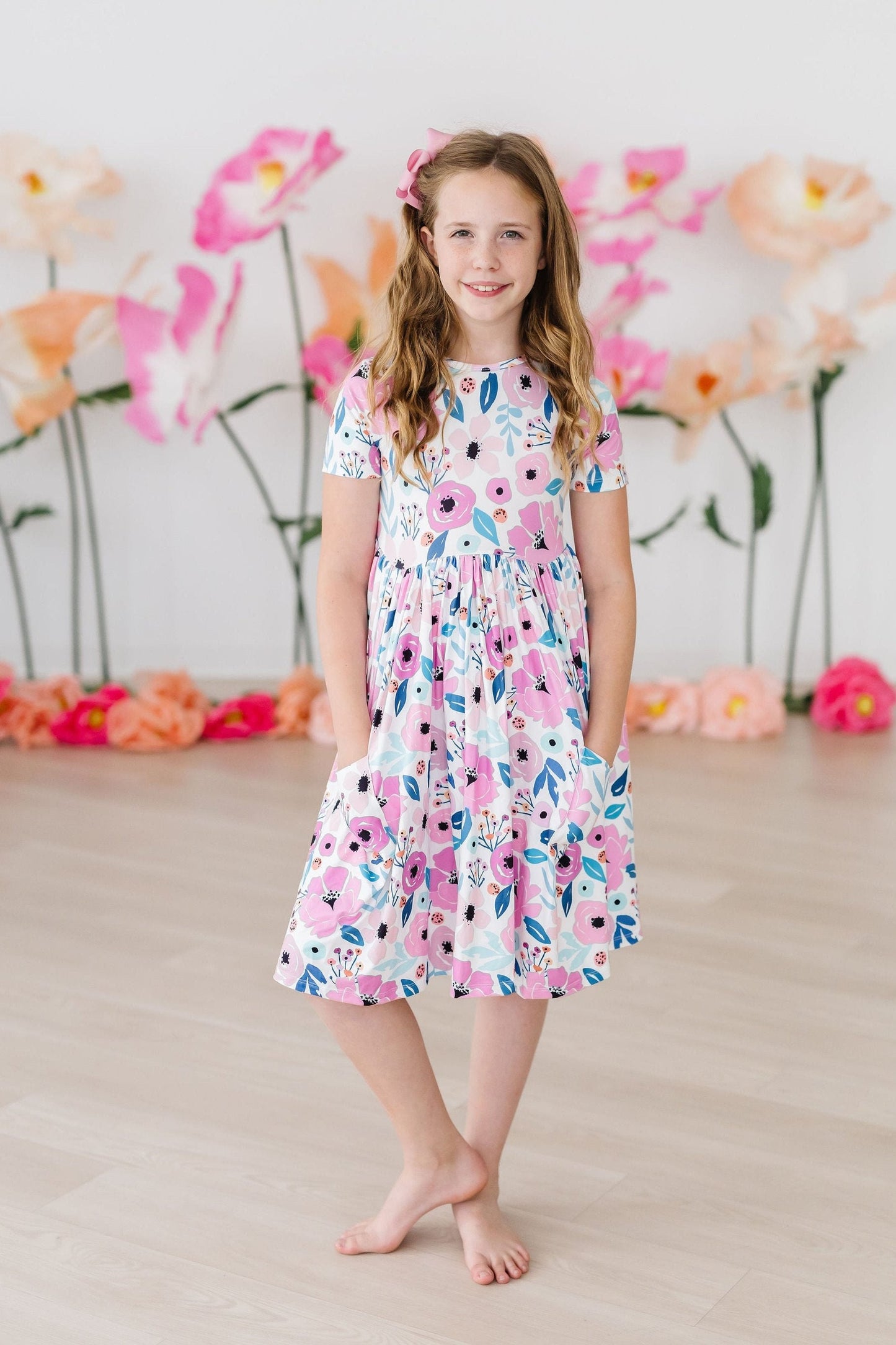 MILA & ROSE TWIRL DRESS-PRETTY IN PURPLE