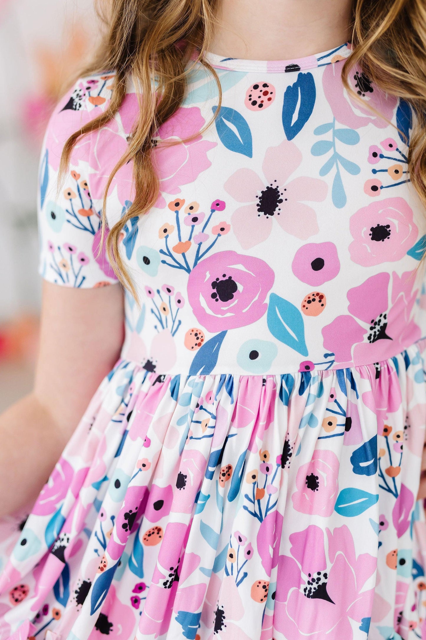 MILA & ROSE TWIRL DRESS-PRETTY IN PURPLE