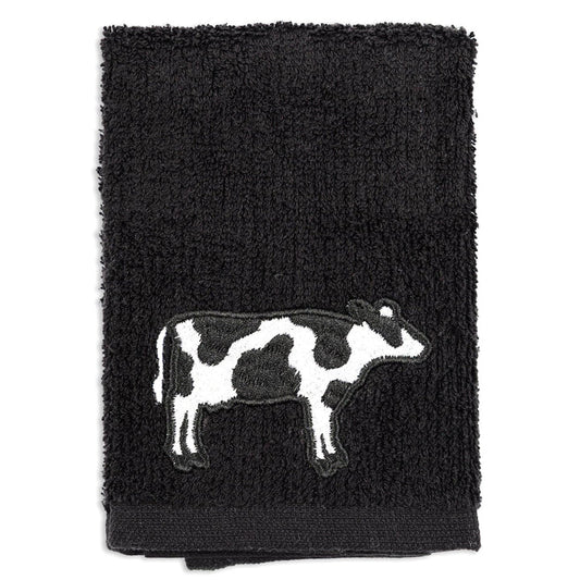 SCRUBSY CLOTH-B/W COW