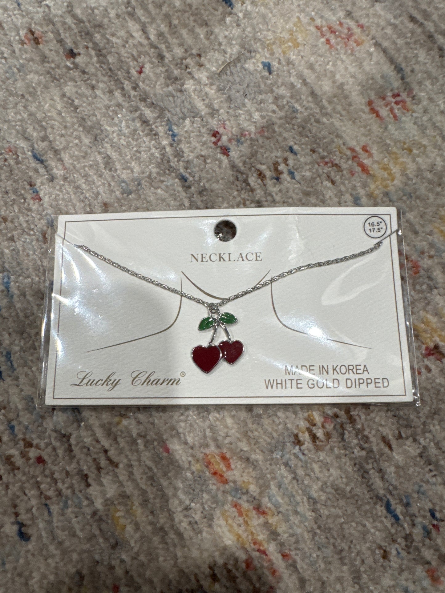 LUCKY CHARM CHERRY NECKLACE
