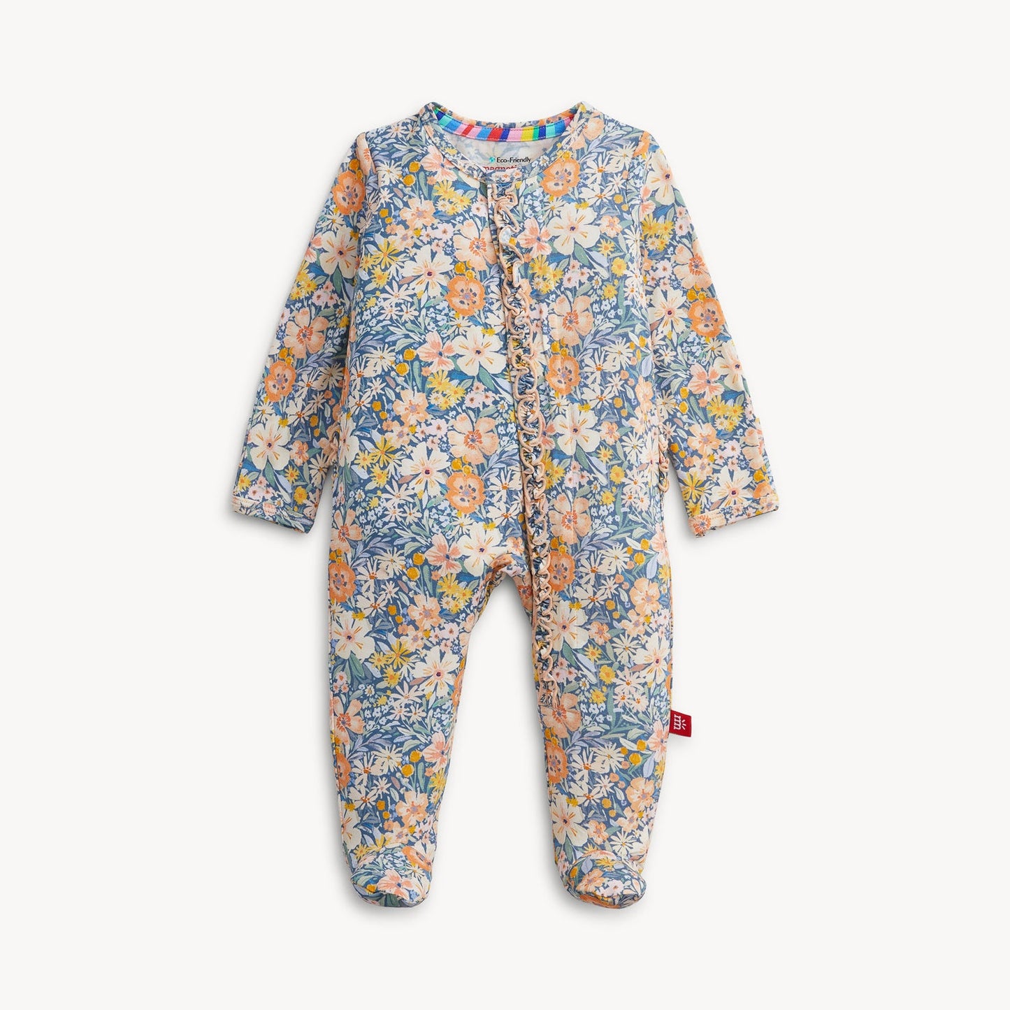 MAGNETIC ME RUFFLE FOOTIE-FLORA