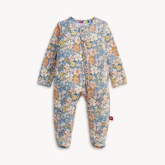 MAGNETIC ME RUFFLE FOOTIE-FLORA