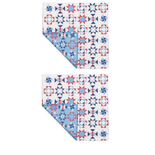 MU KITCHEN VIBE SET OF 2 DISH CLOTHS-AMERICANA