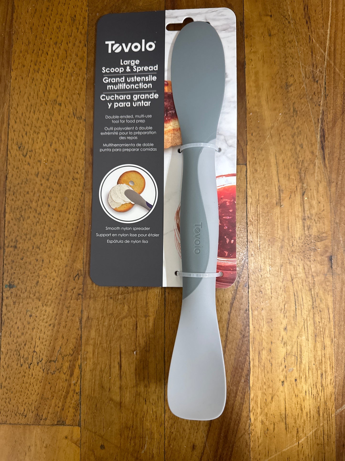 TOVOLO LARGE SCOOP & SPREAD-COOL GRAY