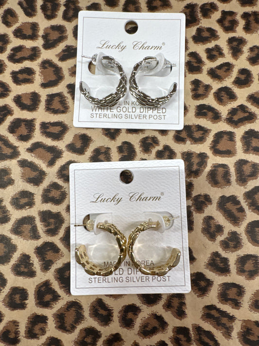 LUCKY CHARM LINK EARRINGS
