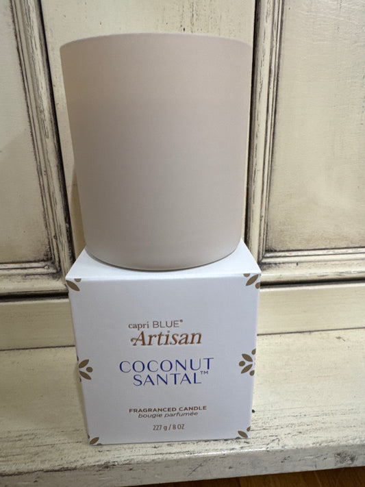 CAPRI BLUE- ARTISAN BOXED CANDLE-COCONUT SANTAL-8