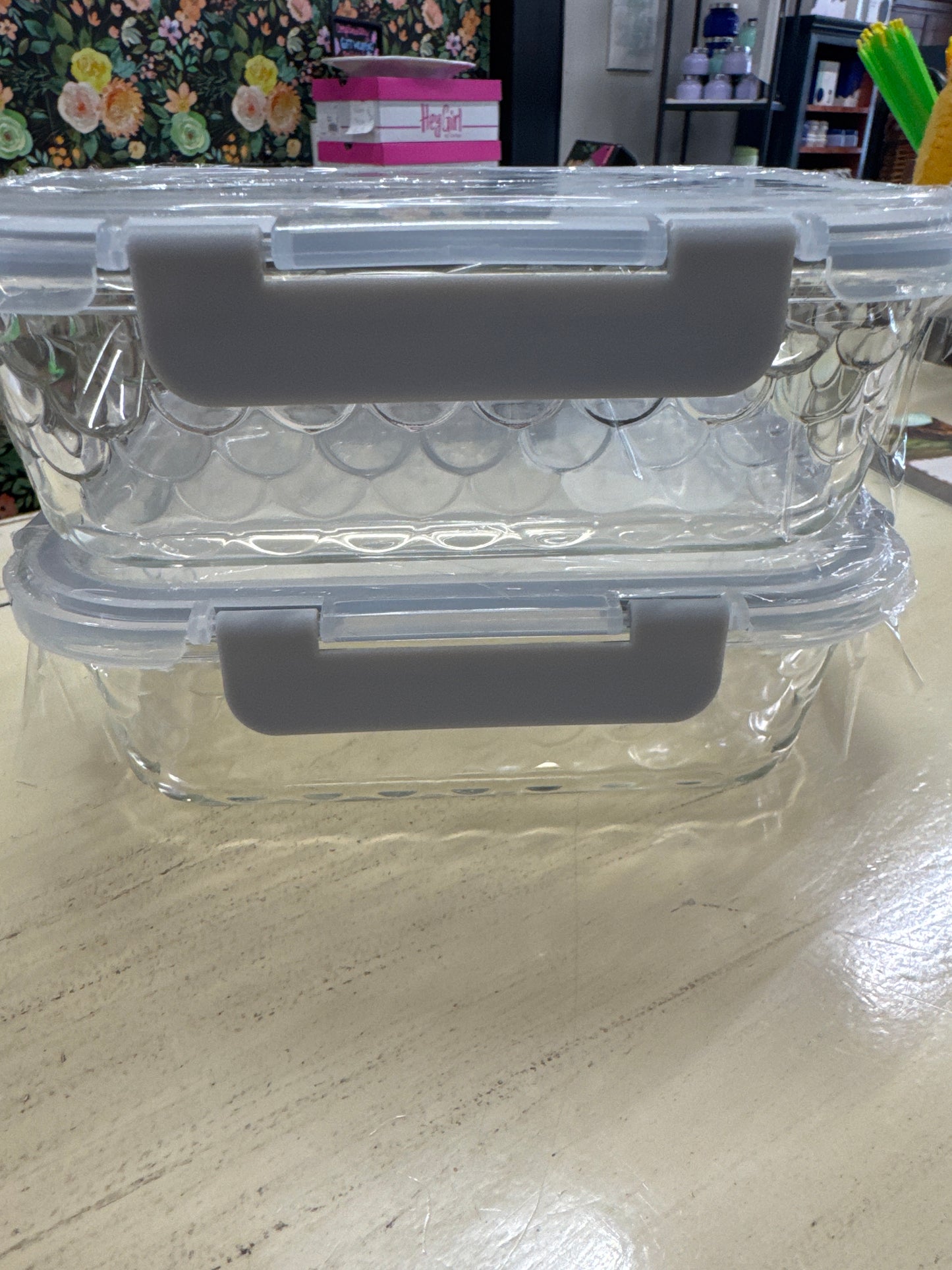 35 OZ- HIGH BOROSILICATE JARS SNAP LOCK-SET OF 2