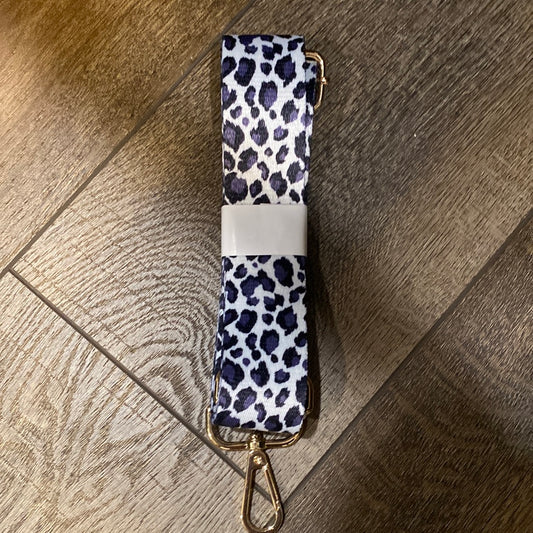 PURPLE/WHITE/BLACK GUITAR PURSE STRAP