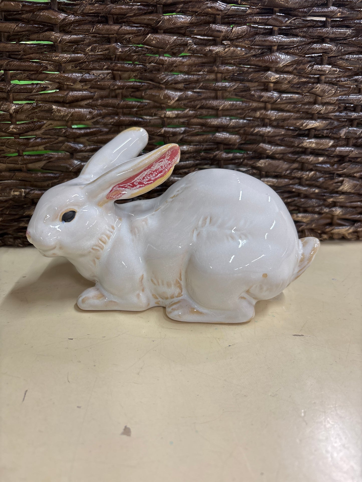 STONEWARE LAYING RABBIT