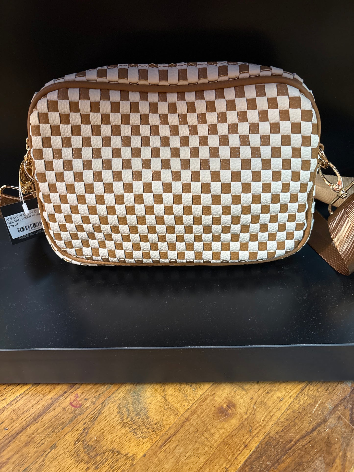 ALBA -CHECKERED RECTANGULAR PURSE