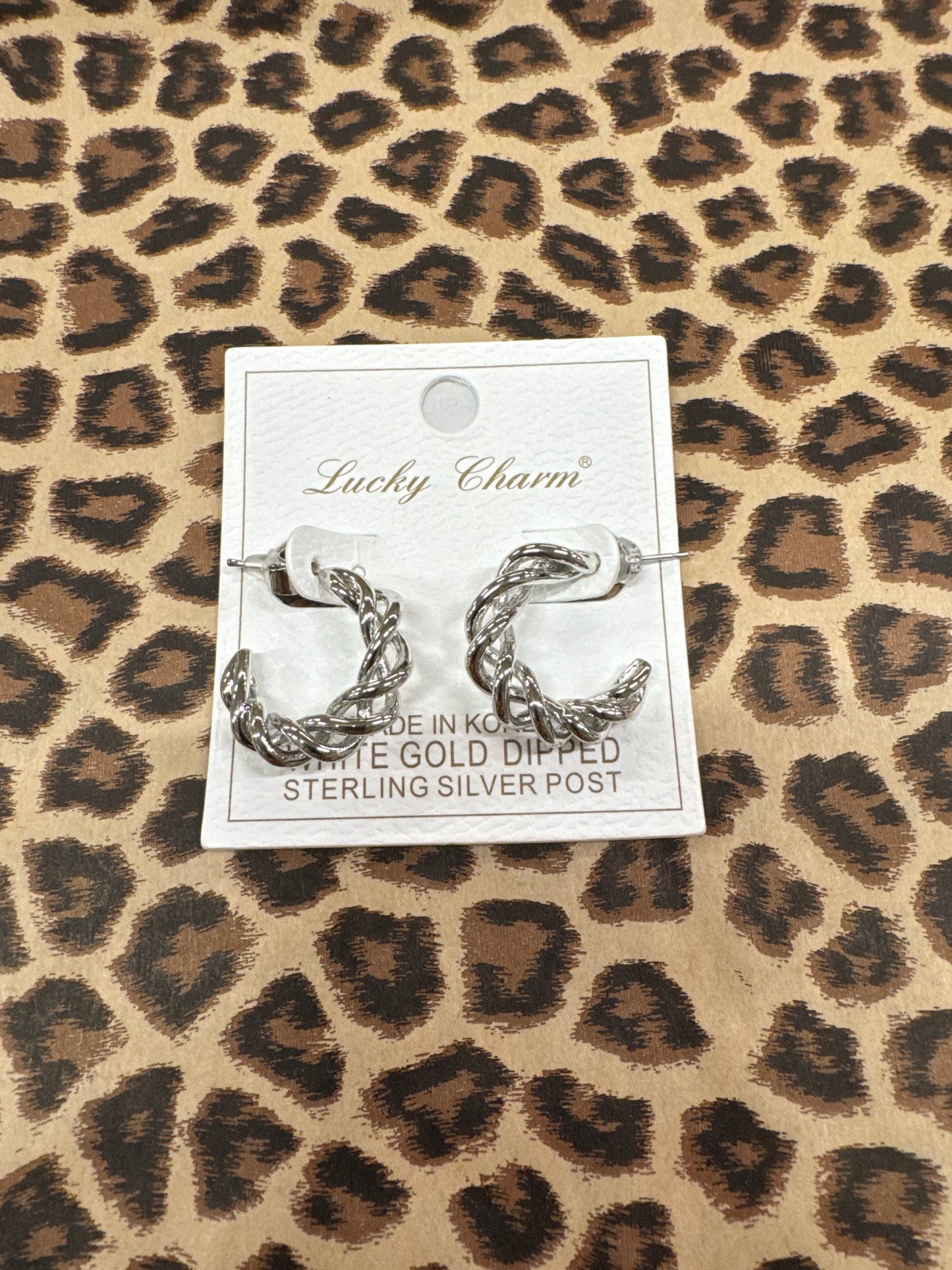 LUCKY CHARM BRAIDED EARRINGS