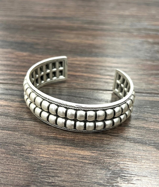 ISAC BOHO CUFF SILVER BRACELET