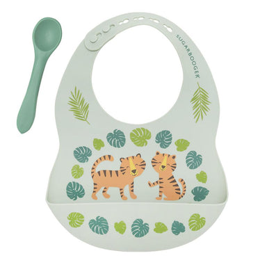 ORE-FRESH & MESSY BIB+SPOON SET TIGER