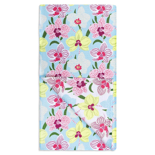 MU KITCHEN VIBE TEA TOWEL-ORCHIDS