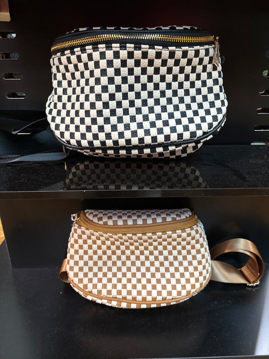 ALBA SMALL POUCH-CHECKERED